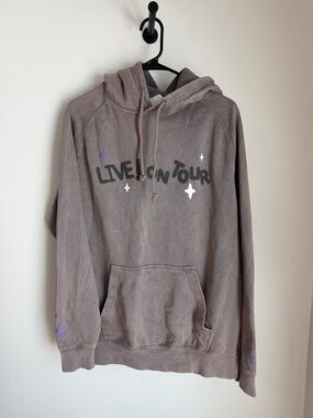 Live On Tour Graphic Hoodie - Gray